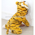 2018 populaire mignon tigre animal tissu, doux bébé flanelle barboteuse Animal Onesie pyjamas tenues costume, vêtements de couchage